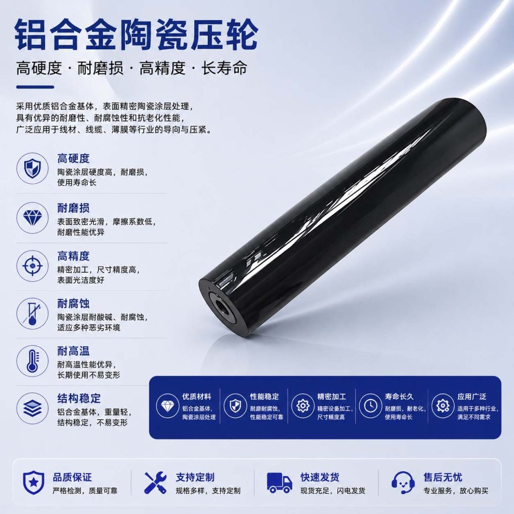 45钢陶瓷压轮|耐磨滚筒|防腐滚筒|热辊|陶瓷热辊|