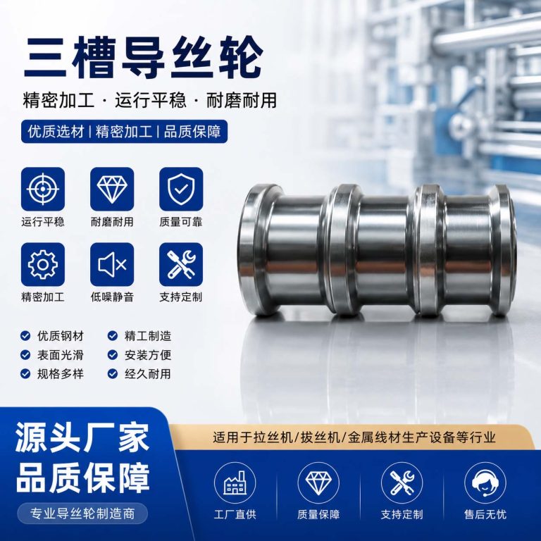 三槽导丝轮|金属表面耐磨处理|工业零件修复|机械零件修复|