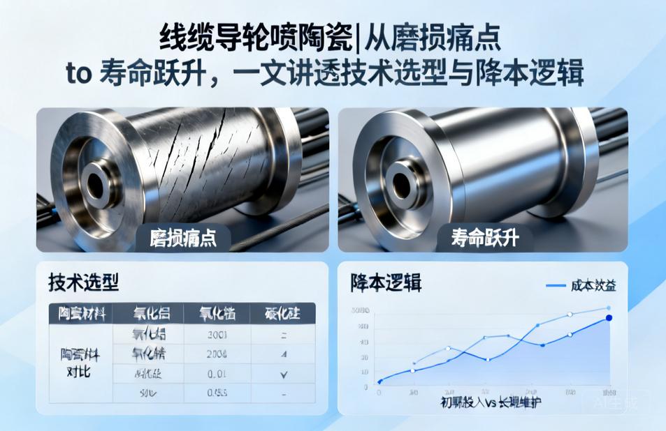 线缆导轮喷陶瓷|从磨损痛点 to 寿命跃升,一文讲透技术选型与降本逻辑
