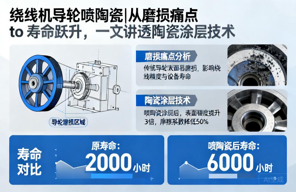 绕线机导轮喷陶瓷|从磨损痛点 to 寿命跃升,一文讲透陶瓷涂层技术