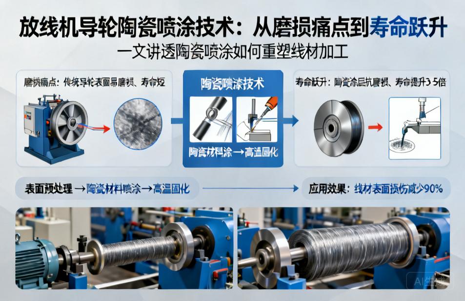 放线机导轮喷陶瓷|从磨损痛点 to 寿命跃升，一文讲透陶瓷喷涂技术如何重塑线材加工