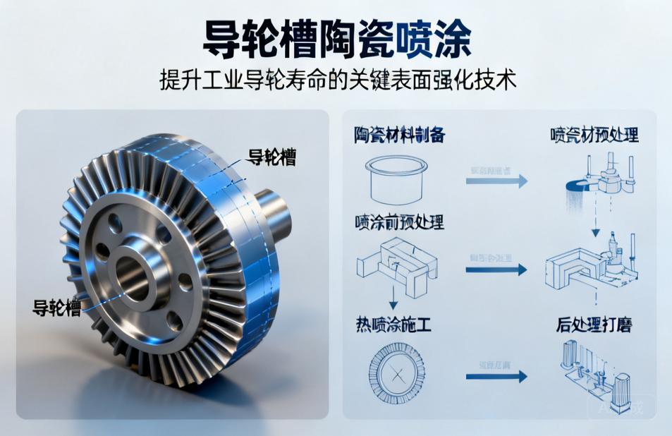 导轮槽陶瓷喷涂|提升工业导轮寿命的关键表面强化技术