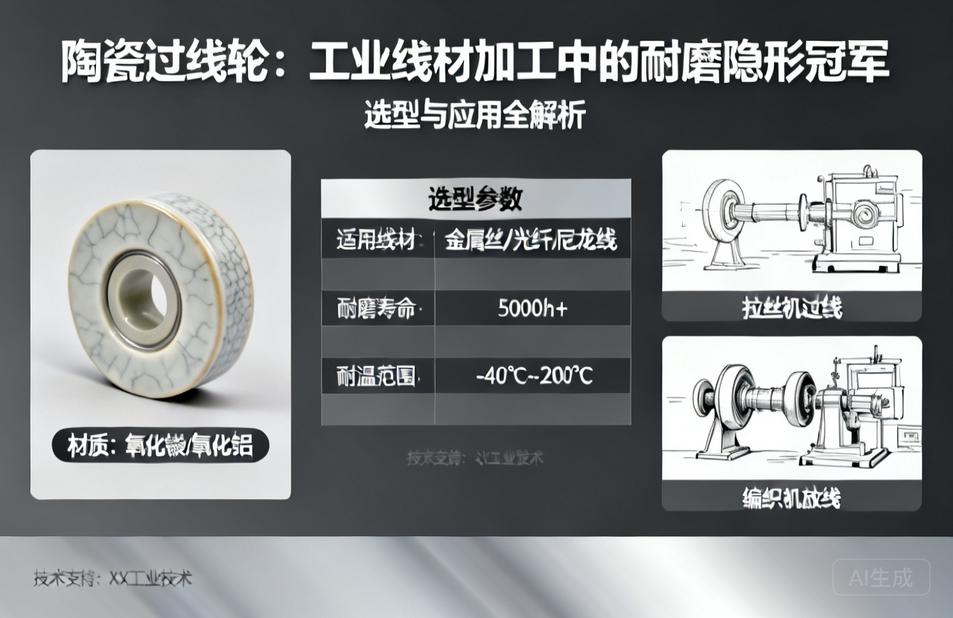 陶瓷过线轮|工业线材加工中的耐磨隐形冠军,选型与应用全解析