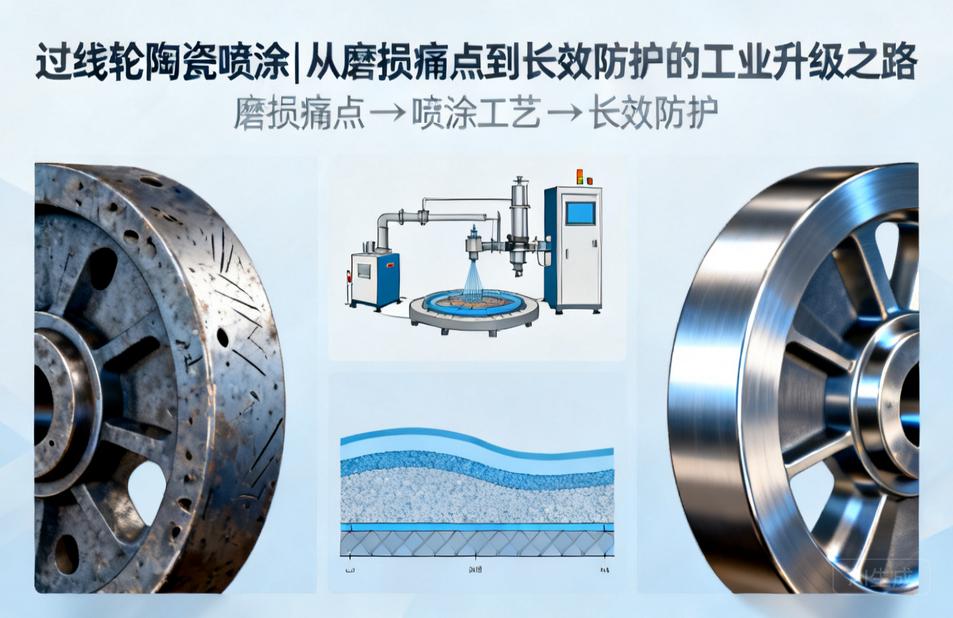 过线轮陶瓷喷涂|从磨损痛点到长效防护的工业升级之路