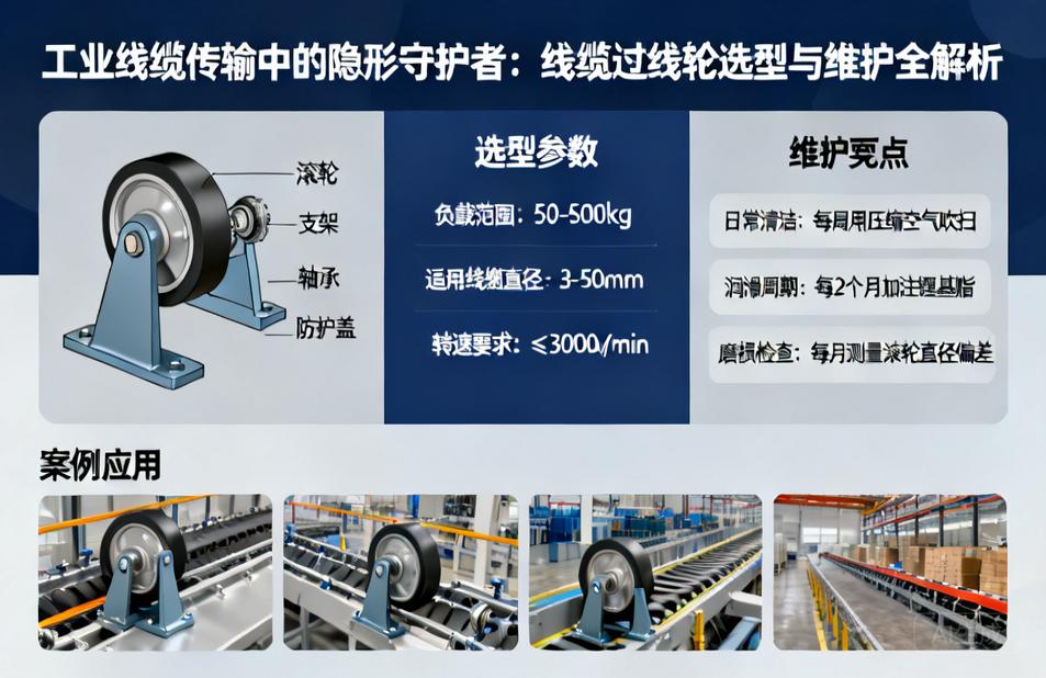 线缆过线轮|工业线缆传输中的隐形守护者,选型与维护全解析