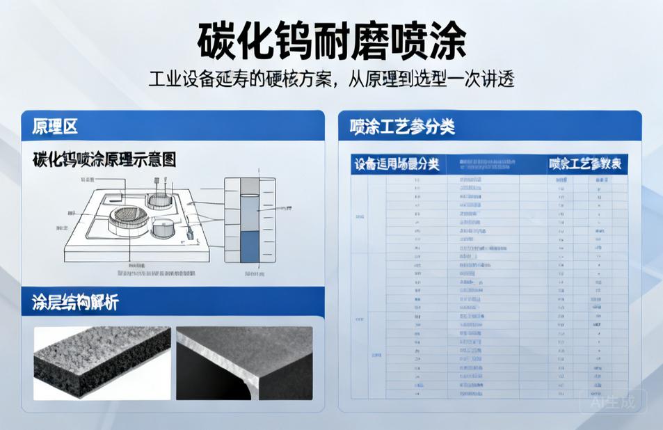 碳化钨耐磨喷涂|工业设备延寿的硬核方案，从原理到选型一次讲透