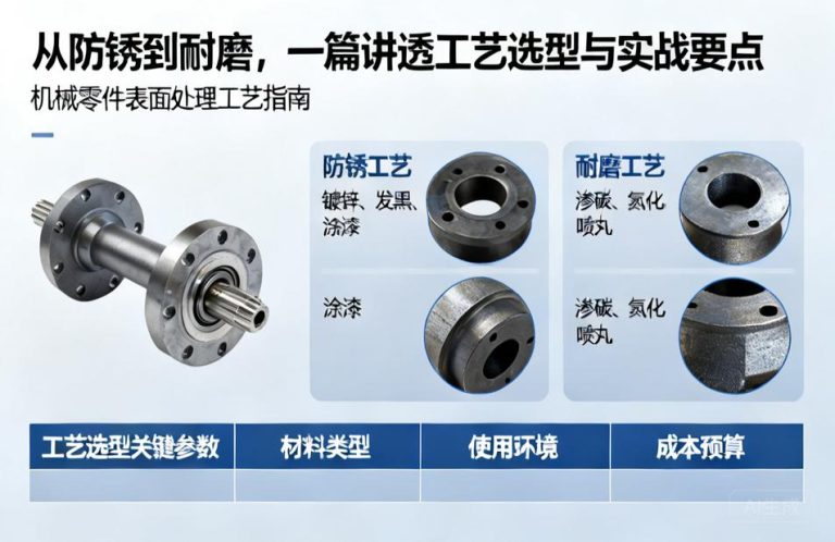机械零件表面处理|从防锈到耐磨，一篇讲透工艺选型与实战要点