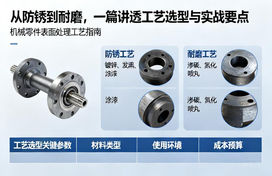 机械零件表面处理|从防锈到耐磨,一篇讲透工艺选型与实战要点