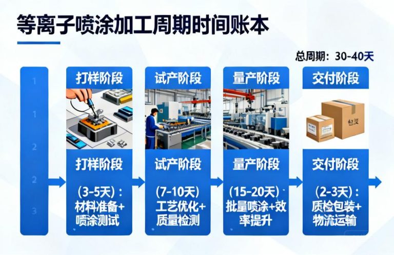 等离子喷涂加工周期多久？从打样到批量交付的真实时间账本