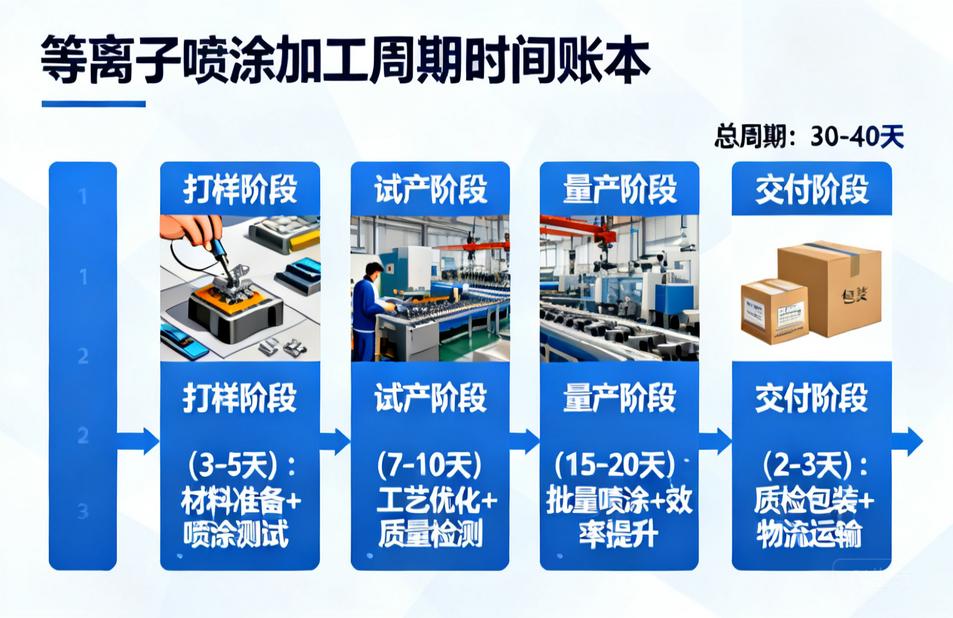 等离子喷涂加工周期多久?从打样到批量交付的真实时间账本