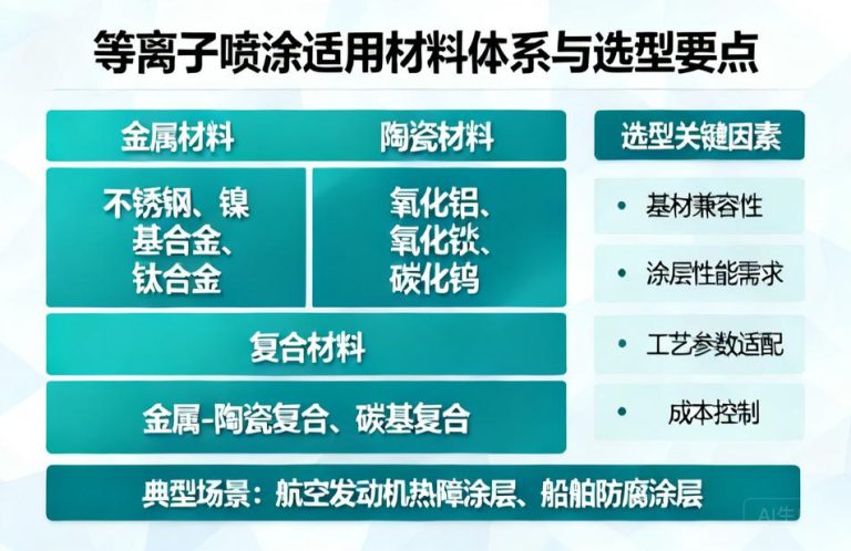 等离子喷涂可以加工哪些材料？一文读懂适用材料体系与选型要点